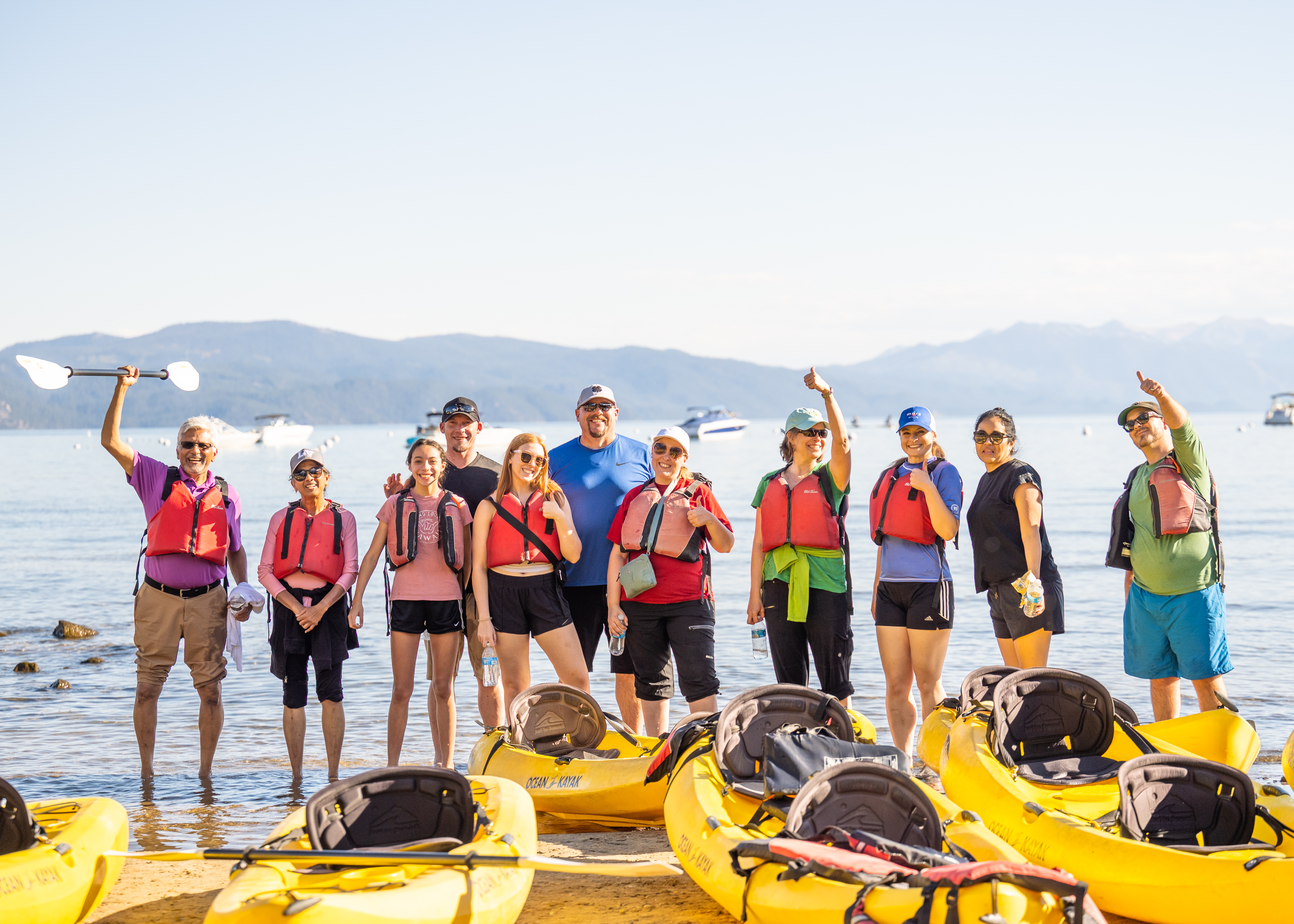 2022 AMCA Annual Meeting attendees embark on a kayak tour.